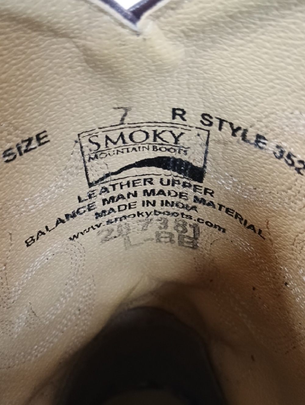 Boys Size 7 Smokey Mountain Leather Cowboy Boots - Picture 14 of 16